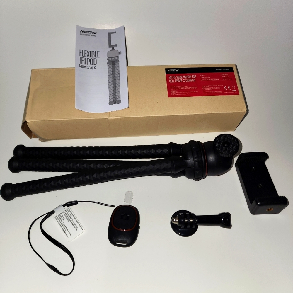 Mpow Flexible Phone Tripod with Bluetooth Remote Shutter